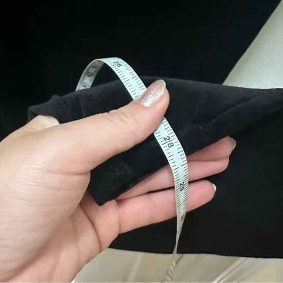 L'AGENCE Black Pants Stevie Velvet Jeans in Noir 29 flare - Picture 4 of 8